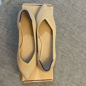 Rothy’s Point Flat in Ecru